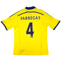 2014/15 Chelsea Away Football Shirt (XL) Adidas #4 Fabregas