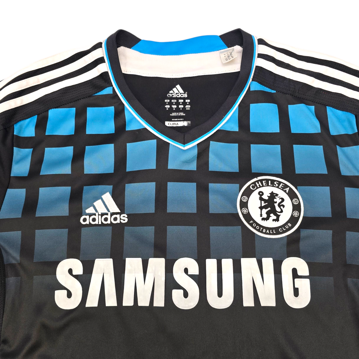 2011/12 Chelsea Away Football Shirt (M) Adidas #15 Malouda