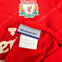 2005/06 Liverpool European Home Football Shirt (L) Reebok #10 Luis Garcia