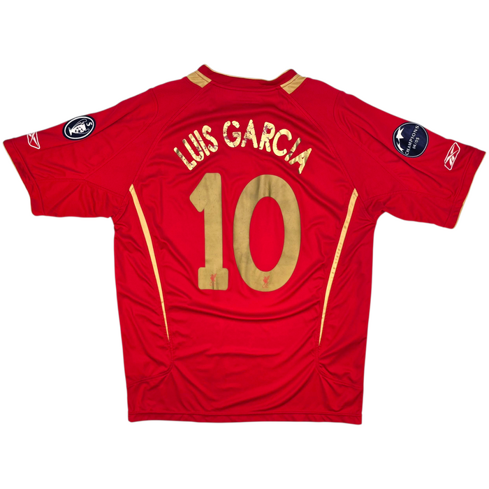 2005/06 Liverpool European Home Football Shirt (L) Reebok #10 Luis Garcia