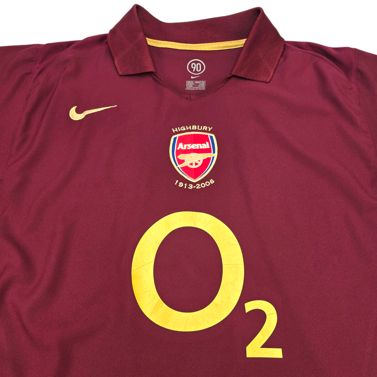2005/06 Arsenal Home Football Shirt (XL) Nike #10 Bergkamp