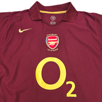 2005/06 Arsenal Home Football Shirt (XL) Nike #10 Bergkamp