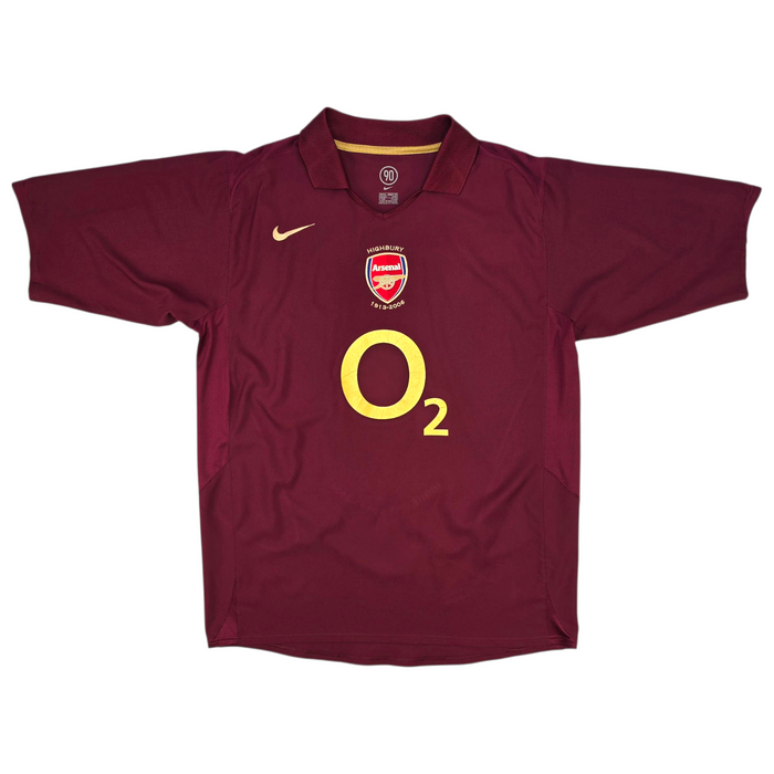 2005/06 Arsenal Home Football Shirt (XL) Nike #10 Bergkamp