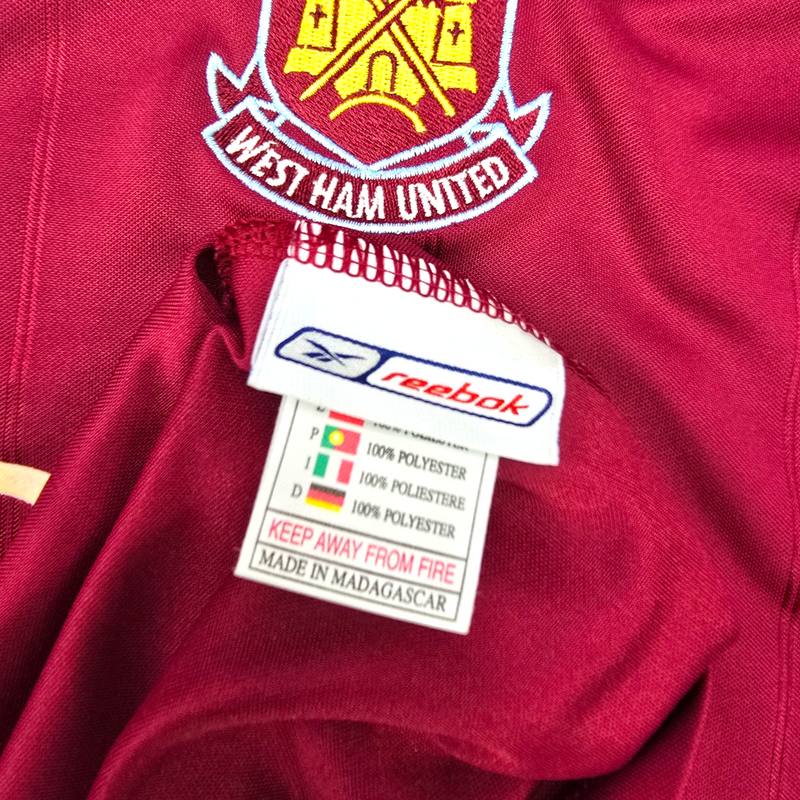 2005/07 West Ham United Home Football Shirt (XL) Reebok #32 Tevez