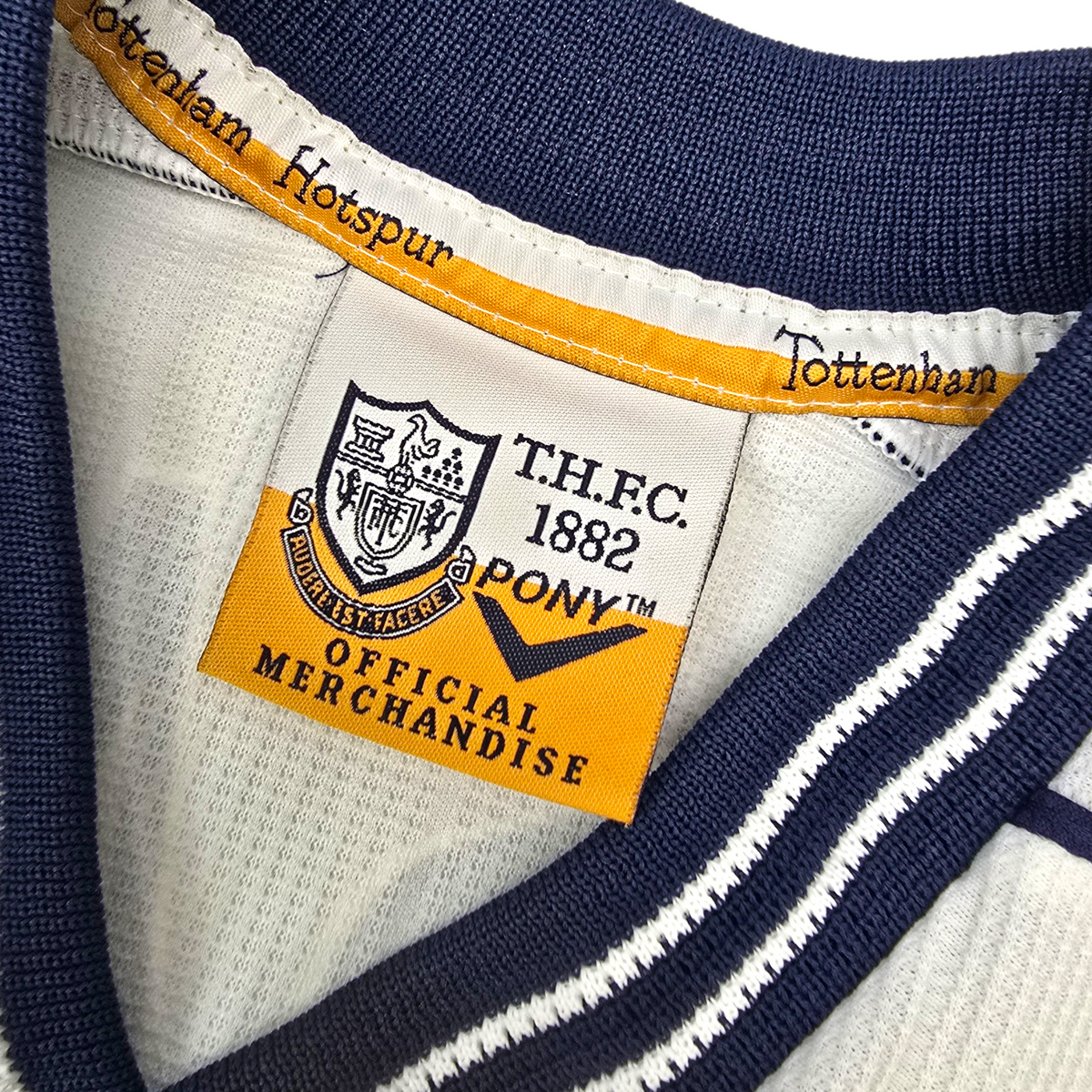 1997/99 Tottenham Hotspur Home Football Shirt (L) PONY #33 Klinsmann