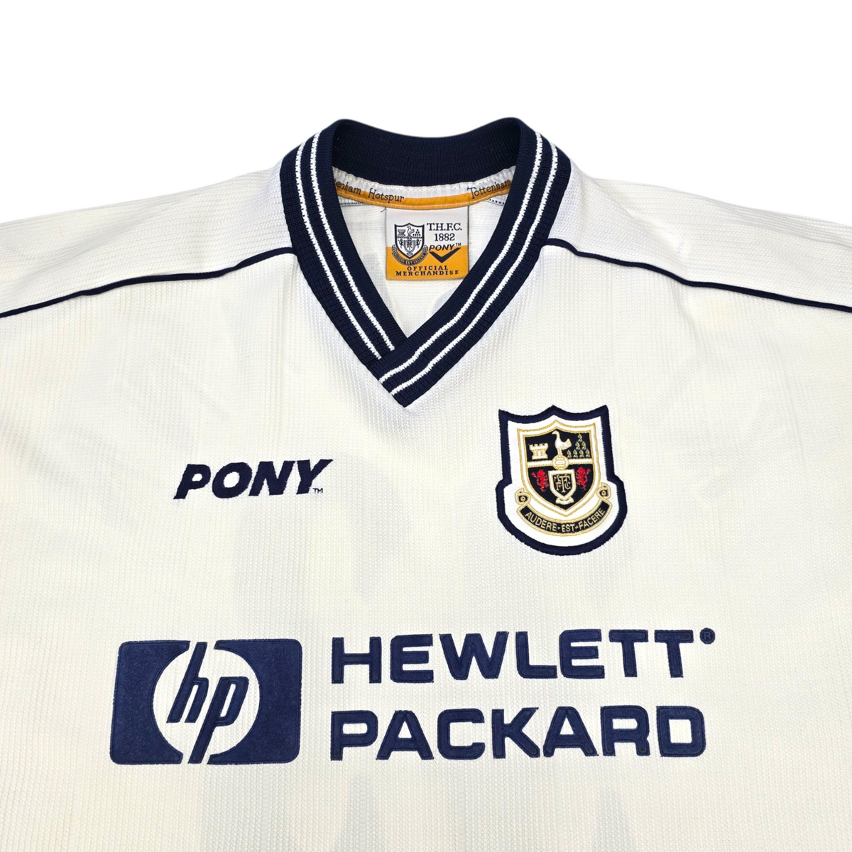 1997/99 Tottenham Hotspur Home Football Shirt (L) PONY #33 Klinsmann