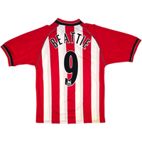 2003/05 Southampton Home Football Shirt (M) Saints #9 Beattie