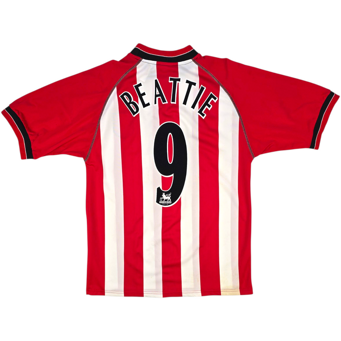 2003/05 Southampton Home Football Shirt (M) Saints #9 Beattie