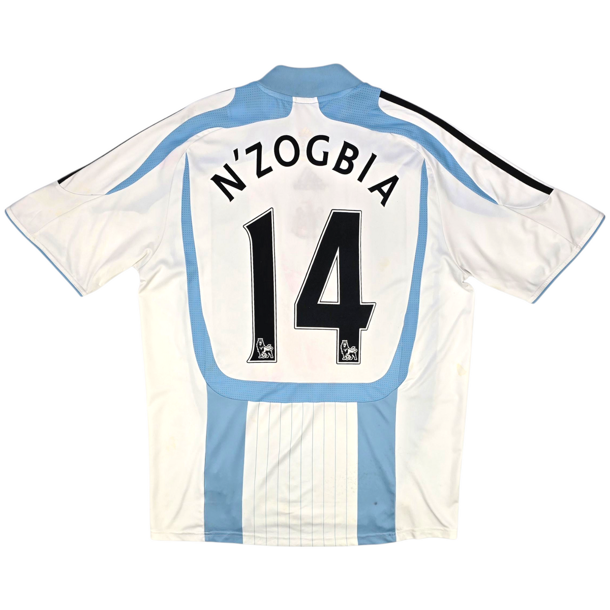 2007/08 Newcastle United Third Football Shirt (L) Adidas #14 N'Zogbia