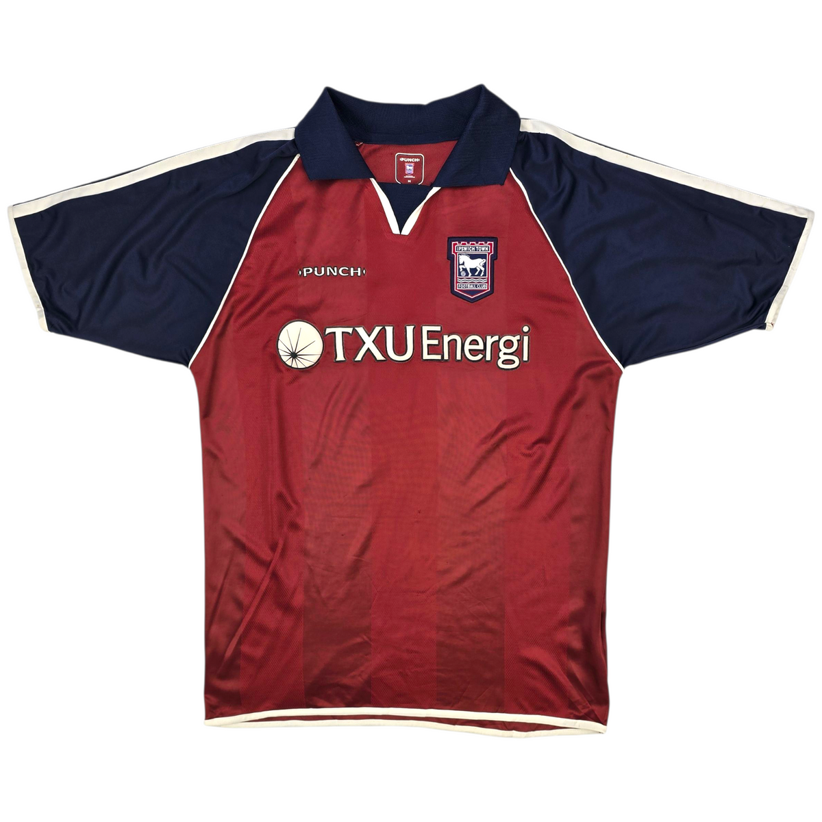 2002/04 Ipswich Town Away Football Shirt (M) Punch #9 Counago