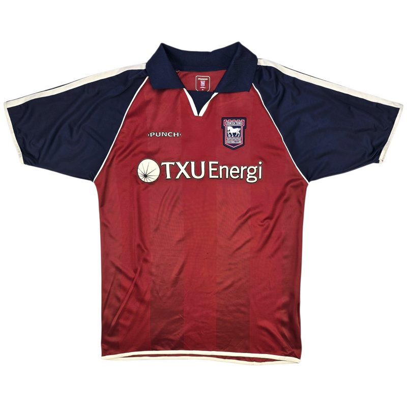 2002/04 Ipswich Town Away Football Shirt (M) Punch #9 Counago
