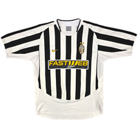 2003/04 Juventus Home Football Shirt (L) Nike #17 Trezeguet