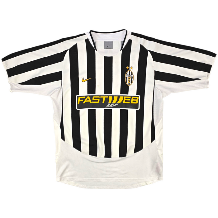 2003/04 Juventus Home Football Shirt (L) Nike #17 Trezeguet