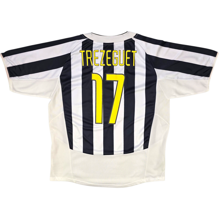2003/04 Juventus Home Football Shirt (XL) Nike #17 Trezeguet (EUROPEAN)