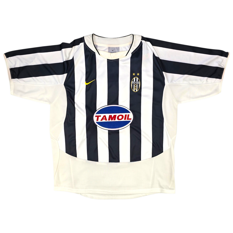 2003/04 Juventus Home Football Shirt (XL) Nike #17 Trezeguet (EUROPEAN)