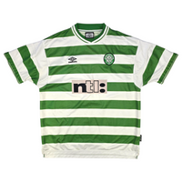 1999/01 Celtic Home Football Shirt (2XL) Umbro #7 Larsson