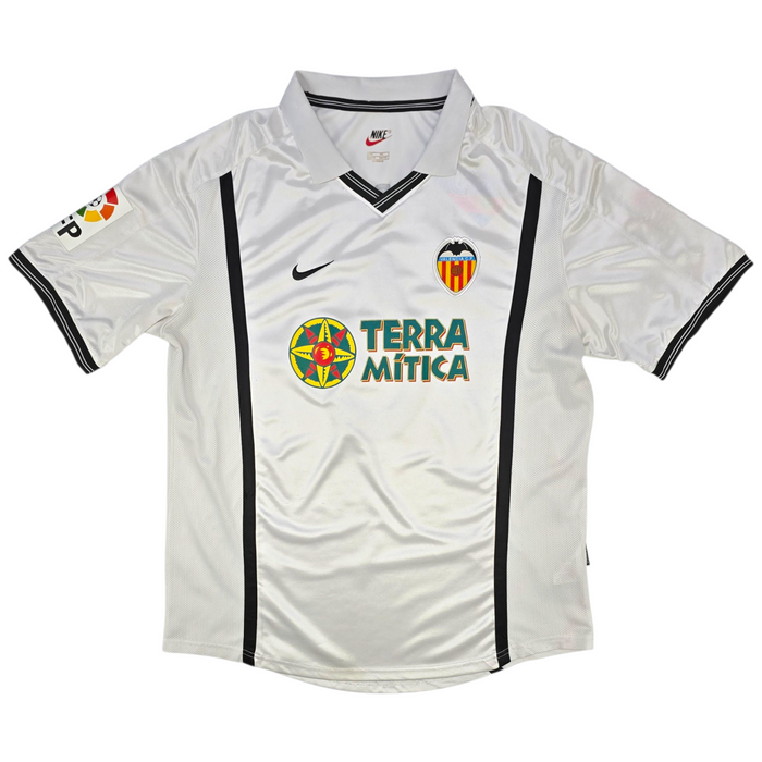 2000/01 Valencia Home Football Shirt (M) Nike #6 Mendieta
