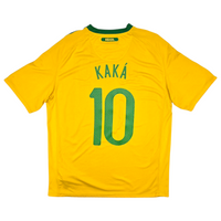 2010/11 Brazil Home Football Shirt (L) Nike #10 Kaka