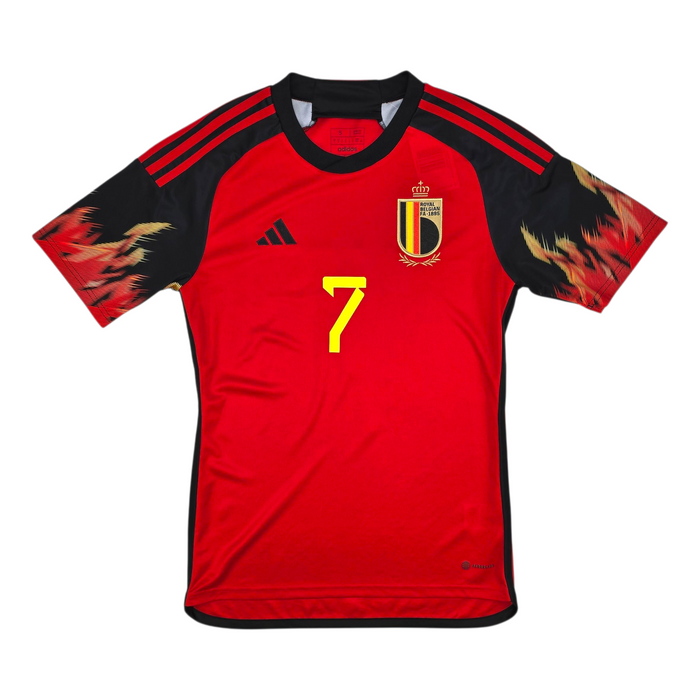 2022/23 Belgium Home Football Shirt (S) Adidas #7 De Bruyne