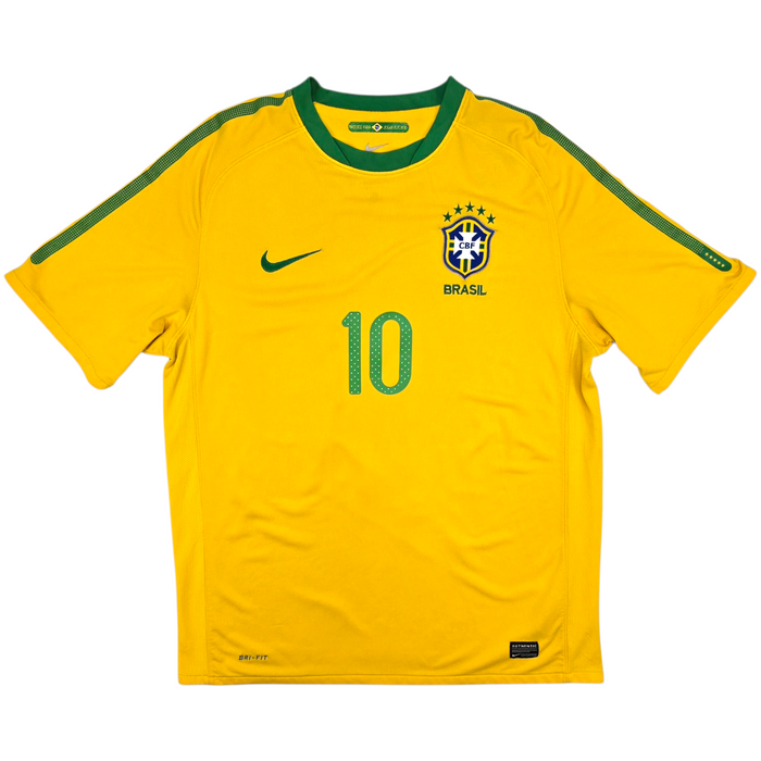 2010/11 Brazil Home Football Shirt (L) Nike #10 Kaka