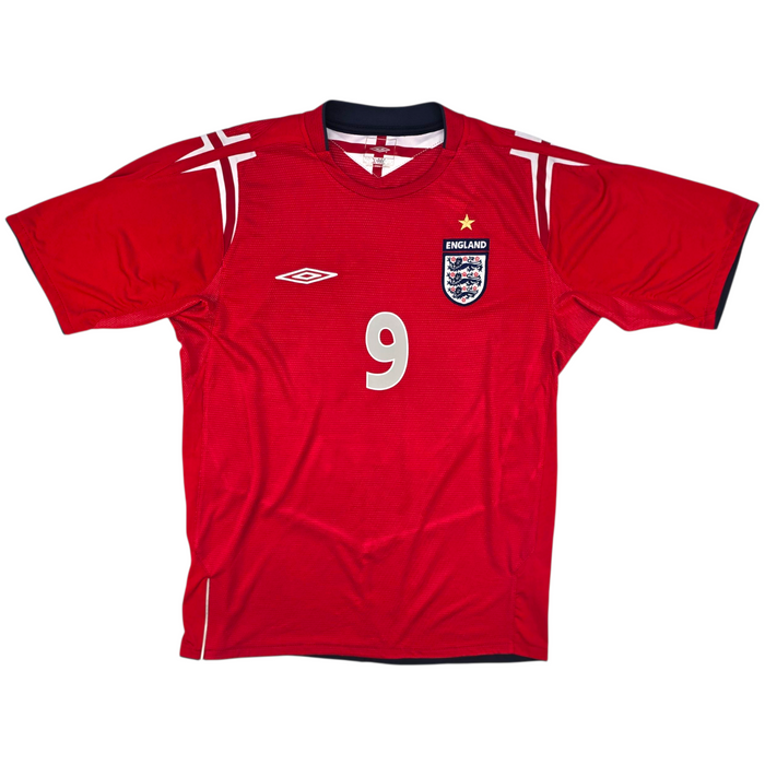 2004/05 England Away Football Shirt (M) Umbro #9 Rooney