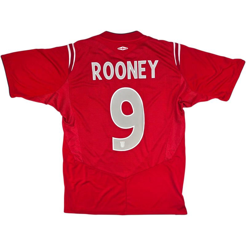 2004/05 England Away Football Shirt (M) Umbro #9 Rooney