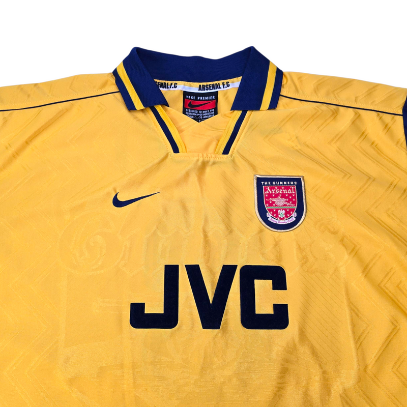 1996/97 Arsenal Away Football Shirt (2XL) Nike #8 Wright