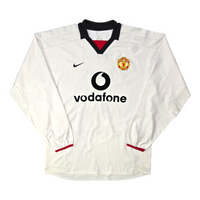 2002/03 Manchester United Away Football Shirt (M) Nike #7 Beckham