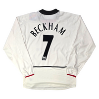 2002/03 Manchester United Away Football Shirt (M) Nike #7 Beckham