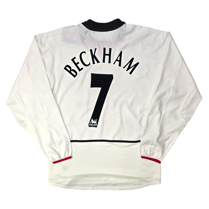 2002/03 Manchester United Away Football Shirt (M) Nike #7 Beckham