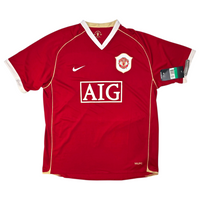 2006/07 Manchester United Home Football Shirt (XL) Nike #7 Ronaldo (BNWTs)