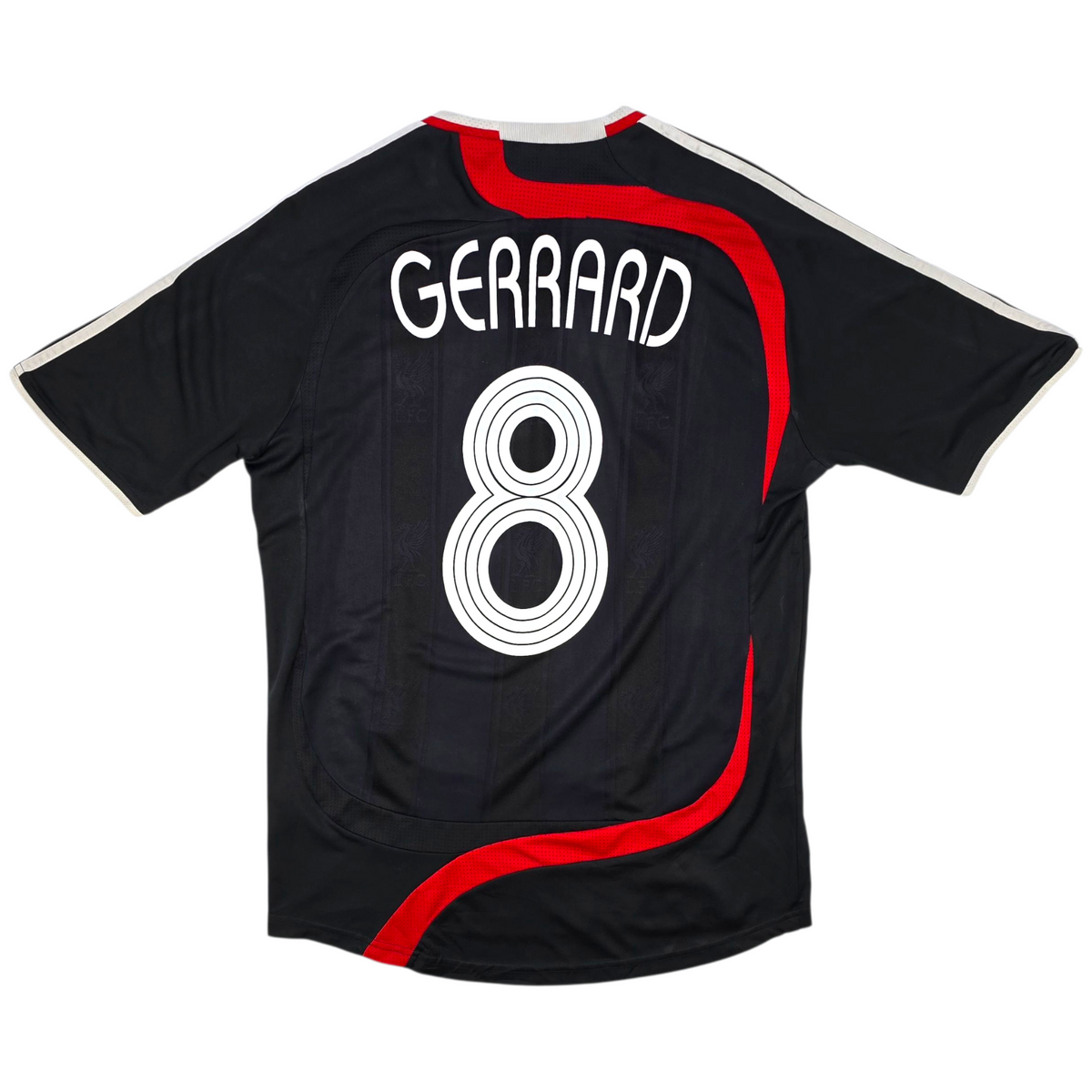 2007/08 Liverpool Third Football Shirt (M) Adidas #8 Gerrard