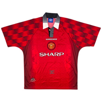 1996/98 Manchester United Home Football Shirt (XL) Umbro #7 Cantona
