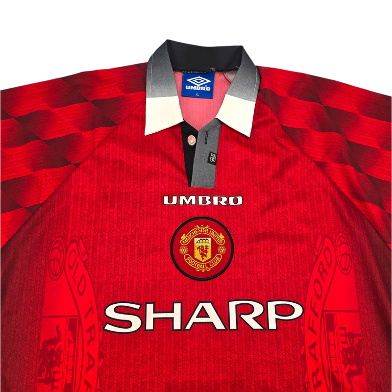 1996/98 Manchester United Home Football Shirt (XL) Umbro #7 Cantona