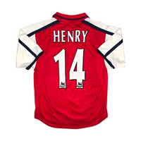 2000/02 Arsenal Home Football Shirt (S) Nike #14 Henry