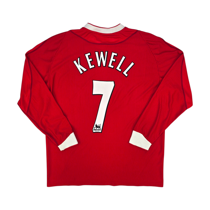 2002/04 Liverpool Home Football Shirt (XL) Reebok #7 Kewell