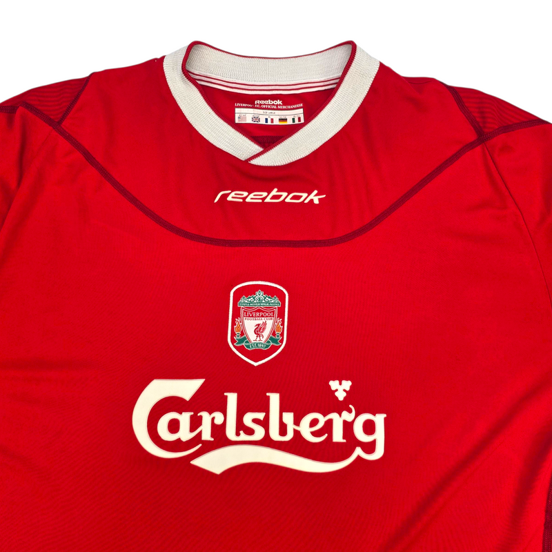 2002/04 Liverpool Home Football Shirt (XL) Reebok #7 Kewell