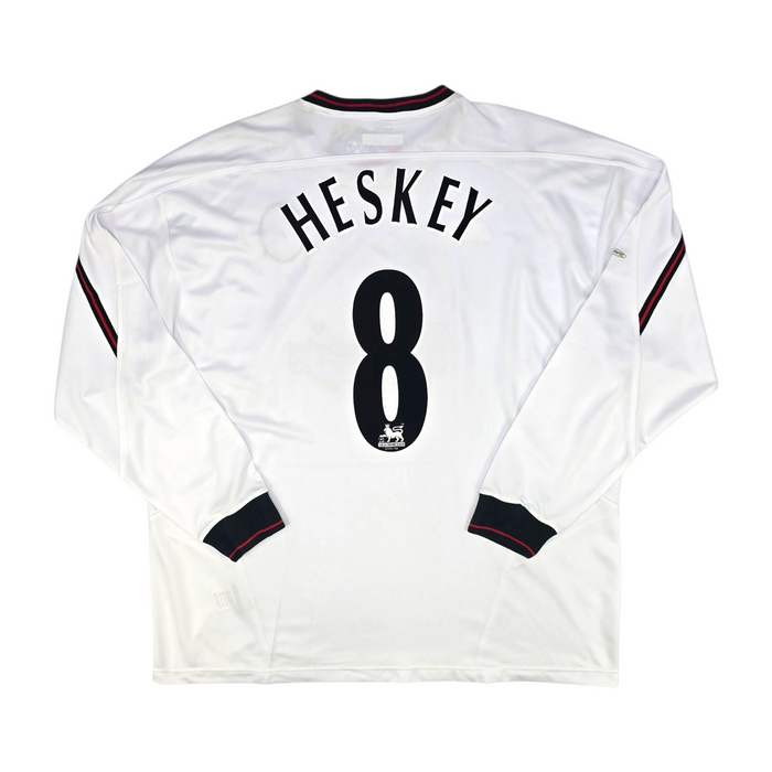 2003/05 Liverpool Away Football Shirt (2XL) Reebok #8 Heskey