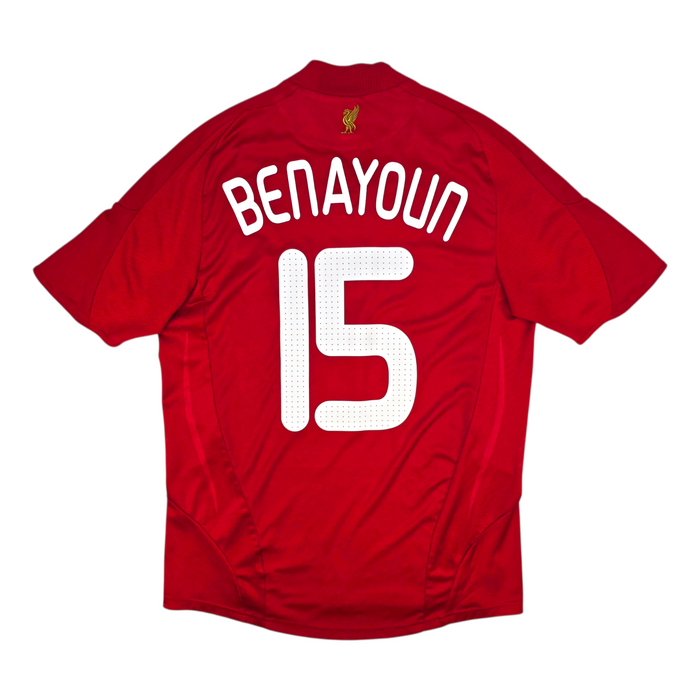 2008/10 Liverpool Home Football Shirt (M) Adidas #15 Benayoun