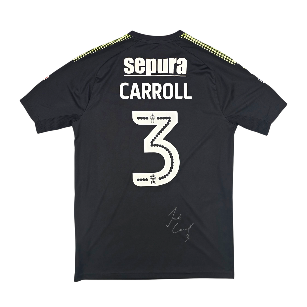 2017/18 Cambridge United Away Football Shirt (M) Puma #3 Carroll (Match Worn/Signed)