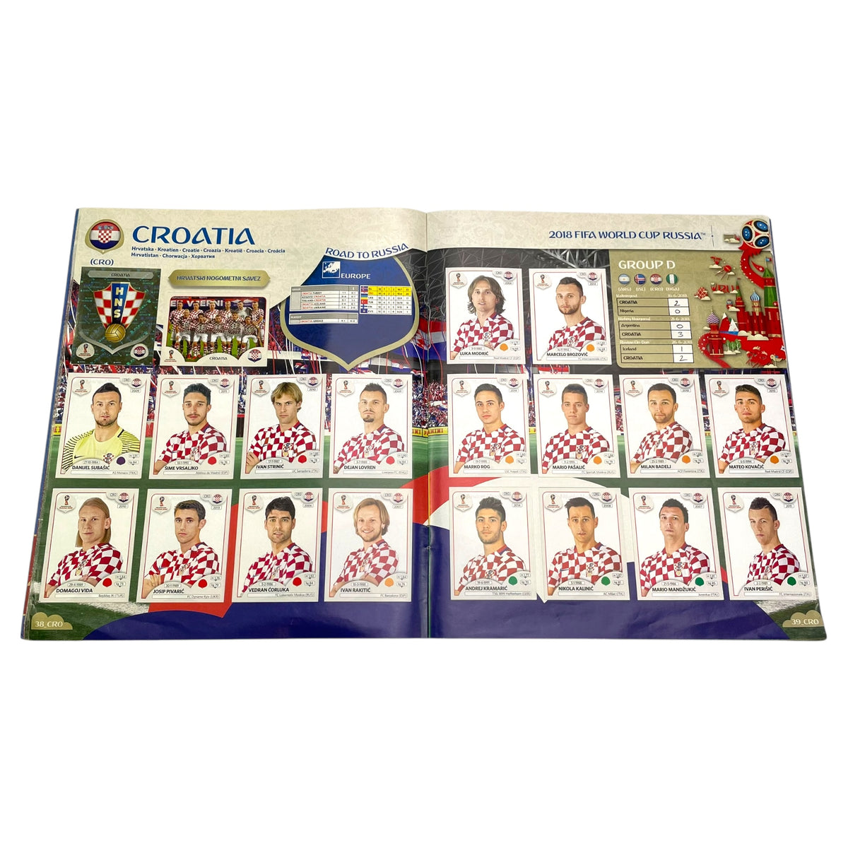 Panini Official World Cup 2018 Sticker Album (Complete)