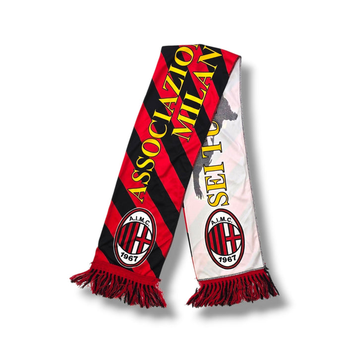 AC Milan Vintage Football Scarf - Football Finery - FFS072