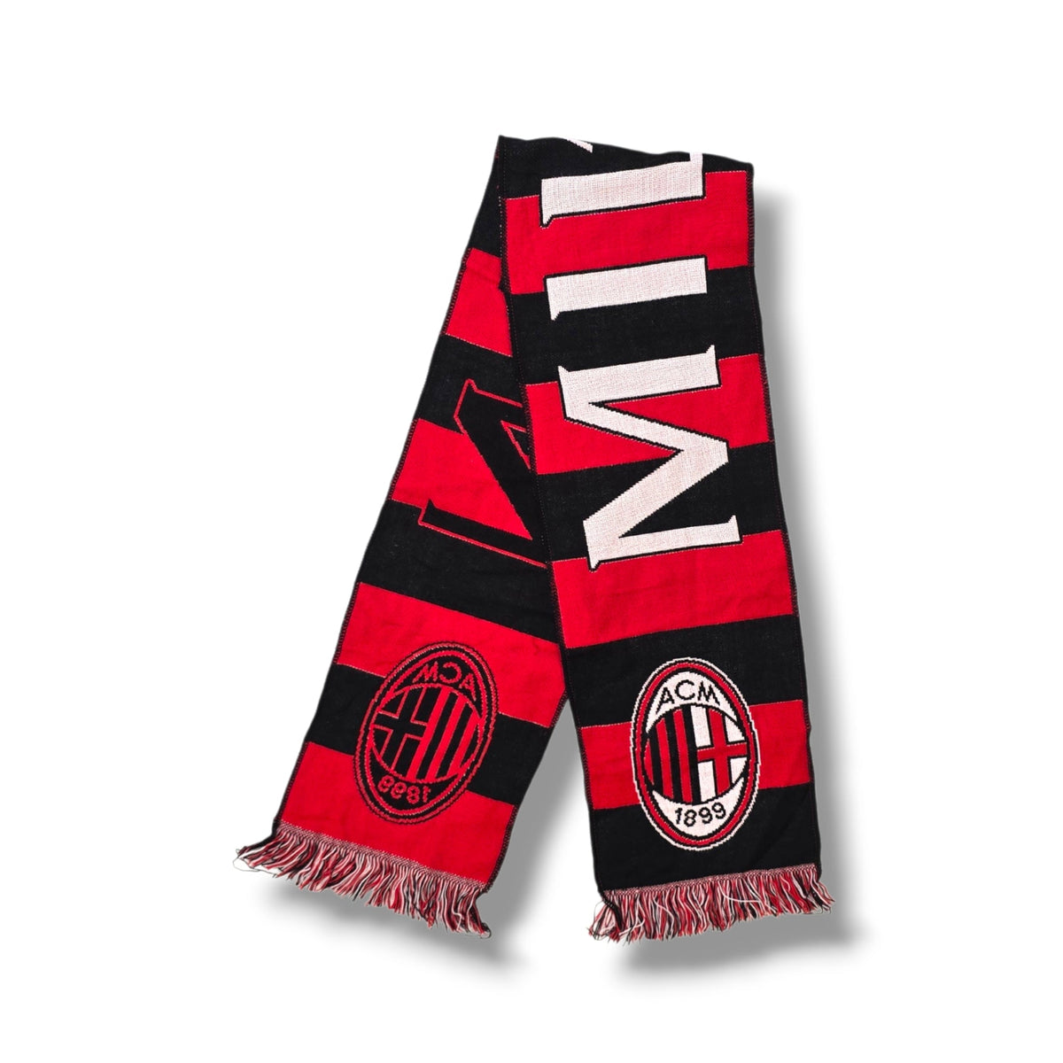 AC Milan Vintage Football Scarf - Football Finery - FFS115