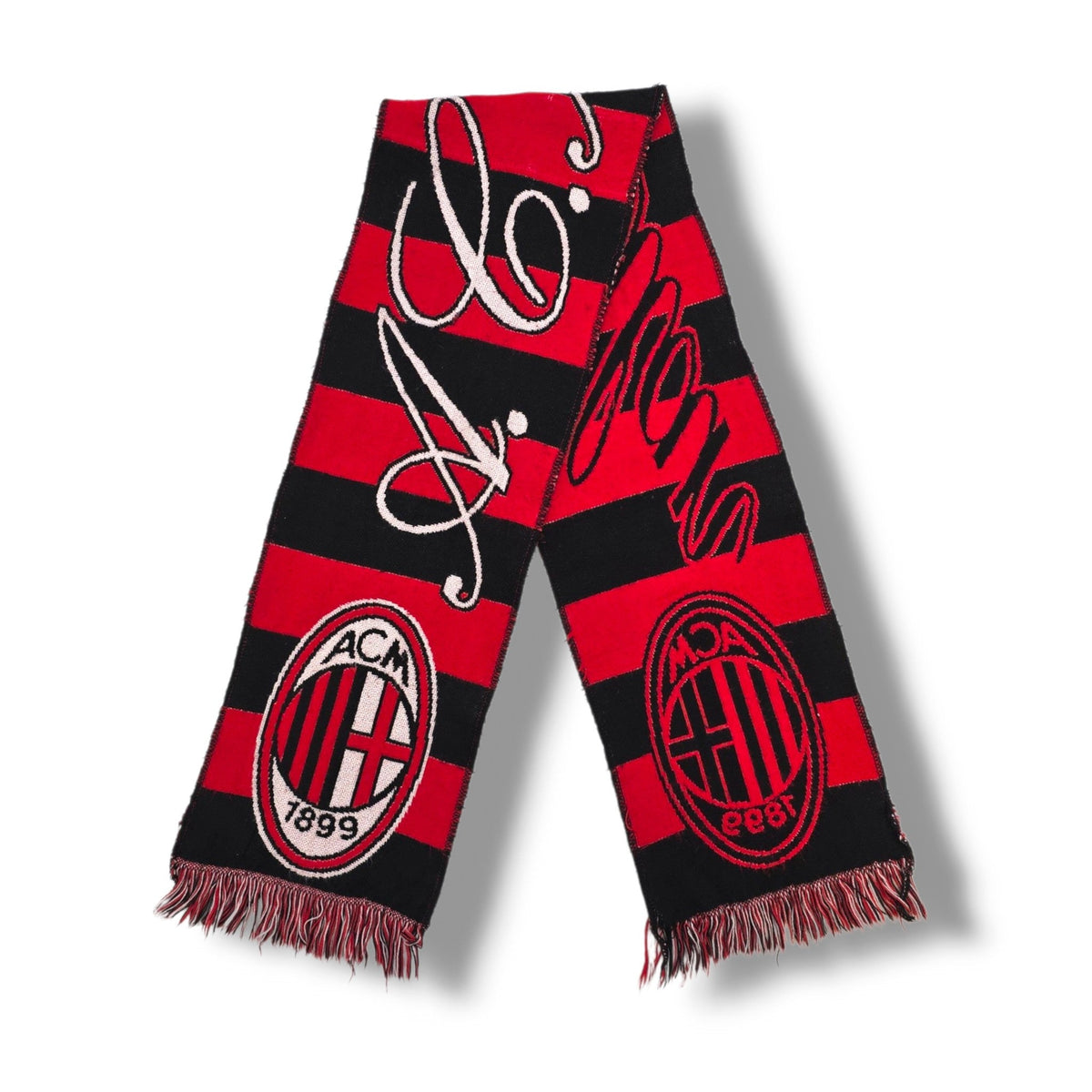 AC Milan Vintage Football Scarf - Football Finery - FFS250