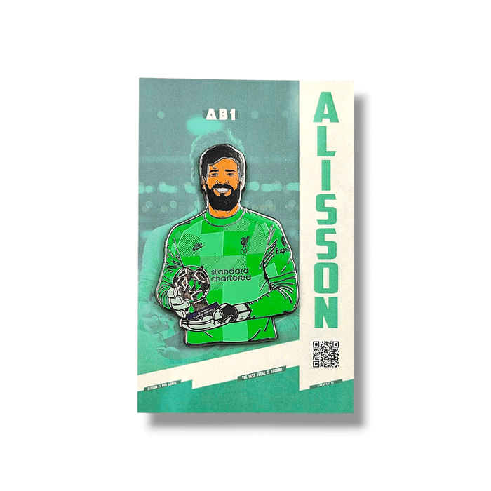 Alisson Becker - Liverpool Icon Pin Badge - Football Finery - GalacticosPinBadge_LIVERPOOL_ALISSON
