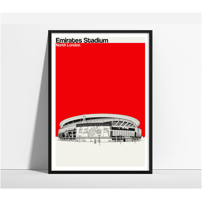 Arsenal Football Artwork - Emirates Stadium - Football Finery - FF203116