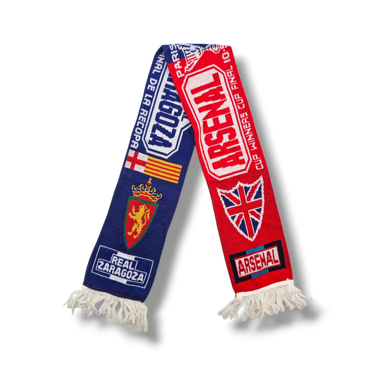 Arsenal Vintage Football Scarf x Real Zaragoza - Football Finery - FFS071