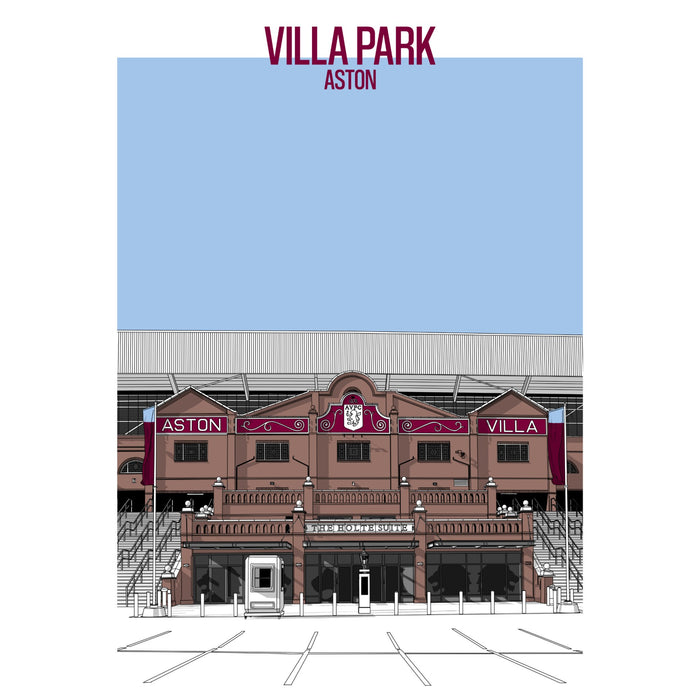 Aston Villa Football Artwork - Villa Park - Football Finery - FF203113