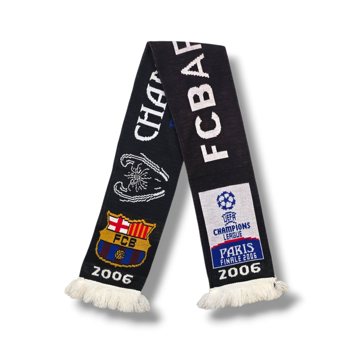 Barcelona Vintage Football Scarf | ECL Final 2006 - Football Finery - FFS170