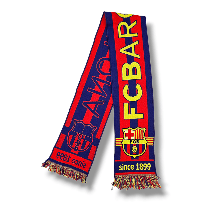 Barcelona Vintage Football Scarf - Football Finery - FFS003